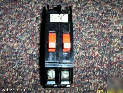 Zinsco circuit breaker 20 a 2 pole type q 120 240 v