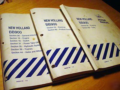 New holland BB900 baler service repair manual bb 900 nh