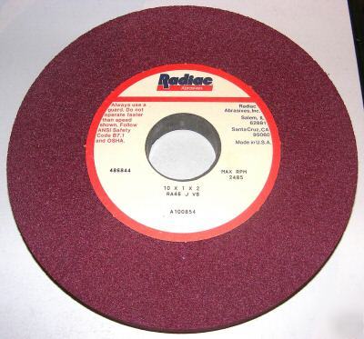 New radiac grinding wheel 10 x 1 x 2 RA46 j V8 