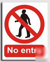 No entry sign-semi rigid-200X250MM(pr-010-re)