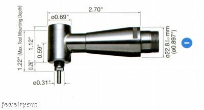 Nsk E2550 series 90 degree angle spindle ra-200 0.897