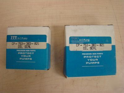 (2) itt a-c pump cp-753-383-021 oil seal, =