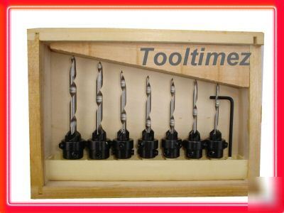 22PC tapered drill / countersink / bore set woodworking