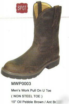 New mens twisted x oiled brown non steel work boot,9 ee