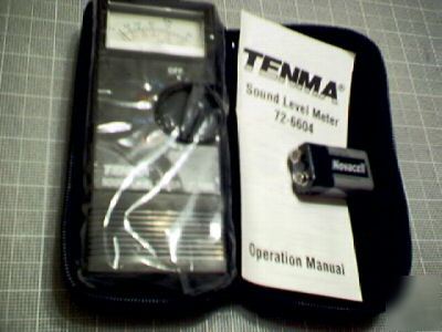 New tenma 72-6604 sound lever meter with carry case 