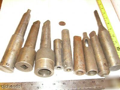 *lot 9 pc* usa morse taper reducing sleeve extension 