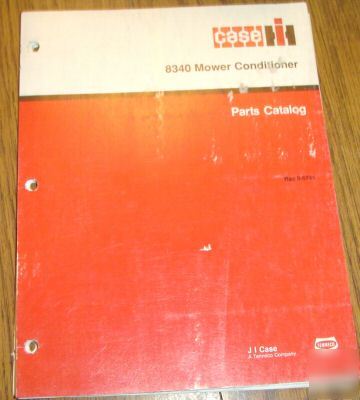 Case ih 8340 mower conditioner parts catalog manual