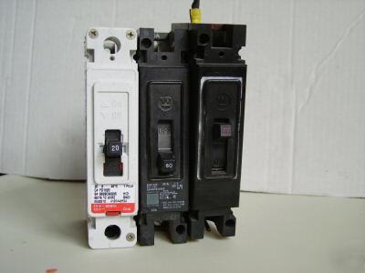 Lot of 3 westinghouse cutler hammer circuit breakers 