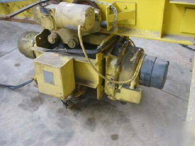 7.5 ton yale overhead bridge crane