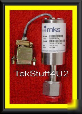 Mks 750B absolute baratronÂ® pressure transducer 10 torr