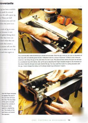 Router bit jig making book woodwork hole template $40