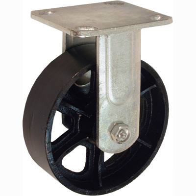 Iron casters rigid rack 3-1/2