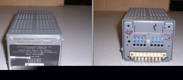 Lambda lcs-a-04 regulated power supply 0-60VDC .37A