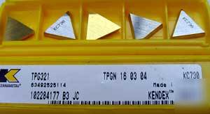 New 10) kennametal tpg 321 KC730 inserts