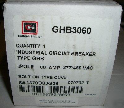 New cutler-hammer GHB3060 in box $59.95 free shipping