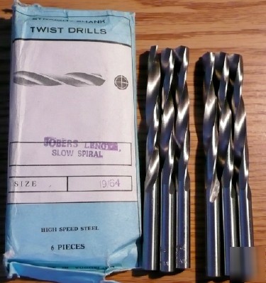 6PC jobber length 19/64 hss drill - yugoslavia