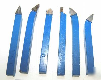 Set of 6 lathe tools 5/16 square myford post free 