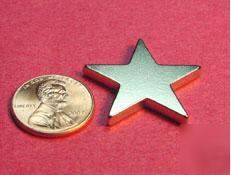 N50 huge 1 inch neodymium silver magnet fridge car star
