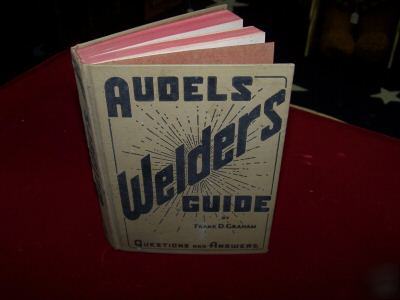 1960 audels welders guide book frank d. graham vintage