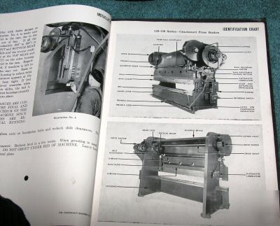 Cincinnati 120-130 press brake operators manual