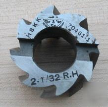Gd hssk 2 1/32 r.h. shell end mill cutter usa 