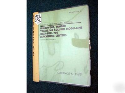Giddings&lewis control mainten. manual MM200/600, MM800