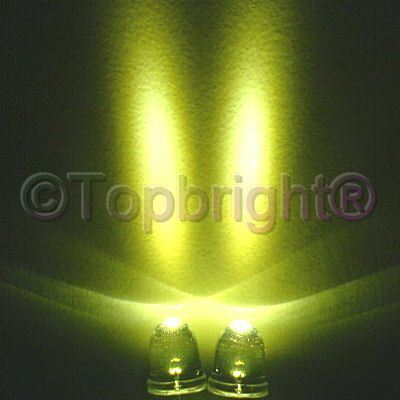 200 pc mega bright warm white led 10MM 80,000 mcd f/r