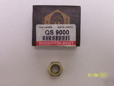 100 pc brighton-best grade 8 hex nuts zinc nuts 7/16-14