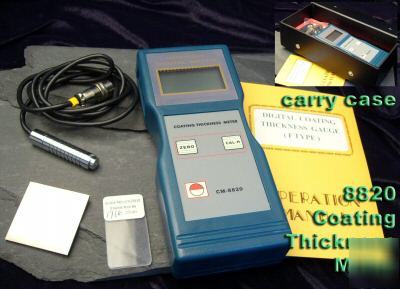 8820 ultrasonic paint coating thickness meter gauge