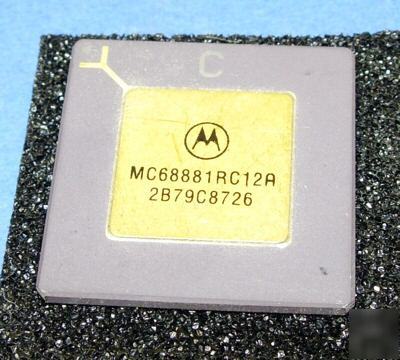 New 68881 motorola collectible MC68881RC12A gold