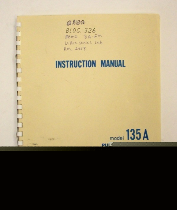 E-h research model 135A pulse generator manual $5 ship