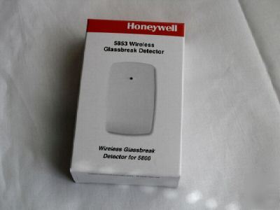 2 honeywell /ademco 5853 wireless glassbreak detectors 