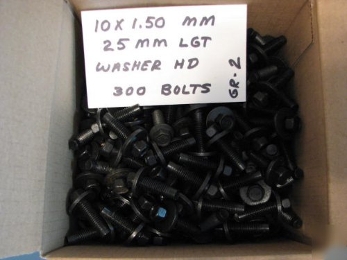 Grade 2 10 x 1.50 lot bolt approx. 300 washer