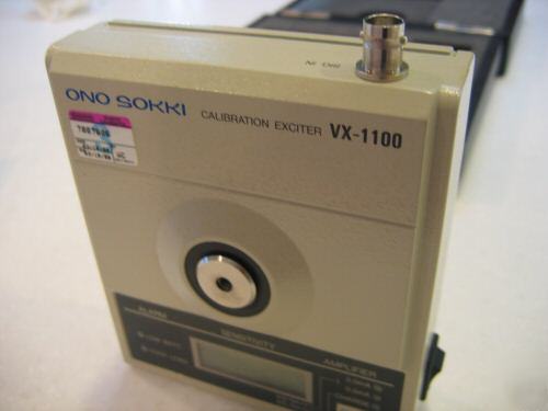 Ono sokki vx-1100 vibration pickup calibrator