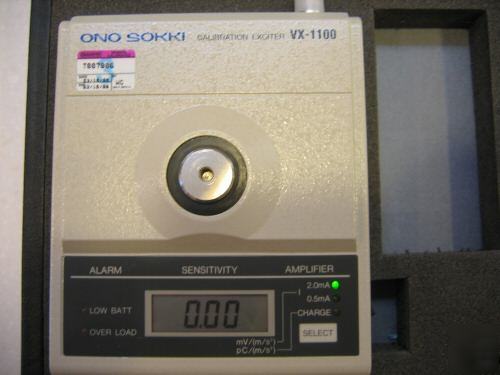 Ono sokki vx-1100 vibration pickup calibrator