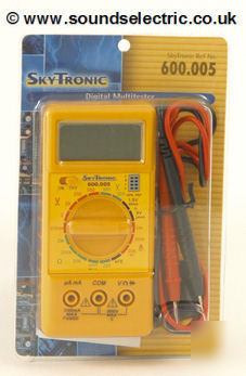 Pocket size digital multi meter with transistor tester