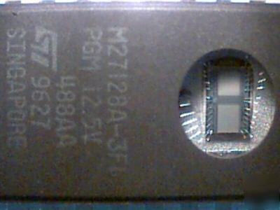 (5) M27128-3FI 27128 128K programmable eprom memory ics