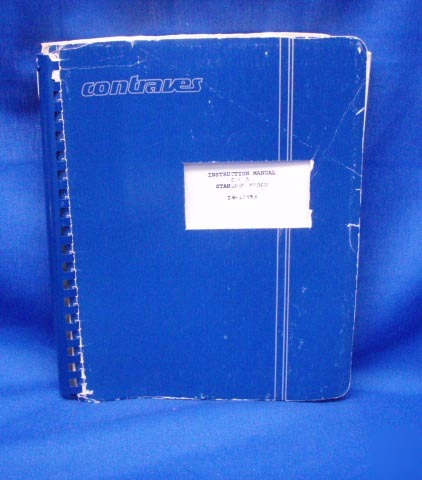 Contraves standard mpacs inctruction manual im-12593