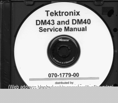 Tek DM40 DM43 svc manl 2RES +textsearch +A3 +A4 +xtras 
