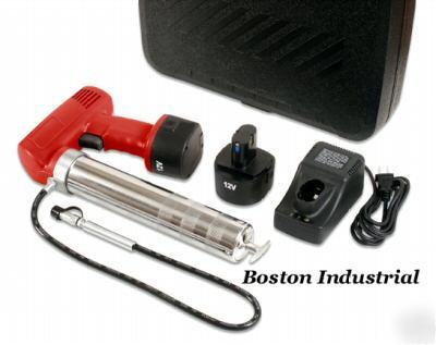 New cordless grease gun 12 volt 2 batteries 