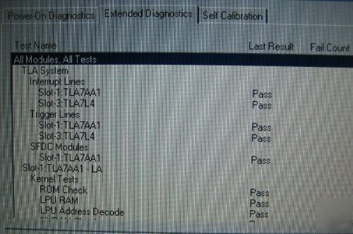 Tektronix TLA715 logic analyzer + TLA7AA1+tla 7L4 + opt