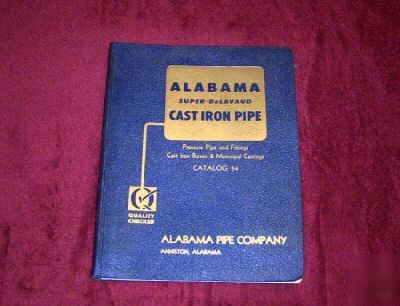 1954 alabama pipe company catalog 54 municipal fittings