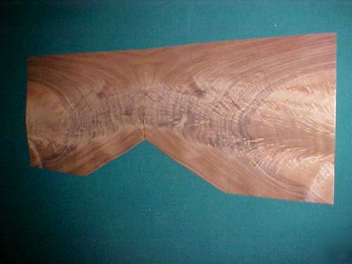 Black walnut crotch veneer wood lumber 2 sheets 