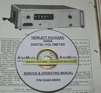 Hp 3440A operating & service manual ( 2 volumes)