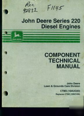 John deere diesel engine tech manual shop repair 