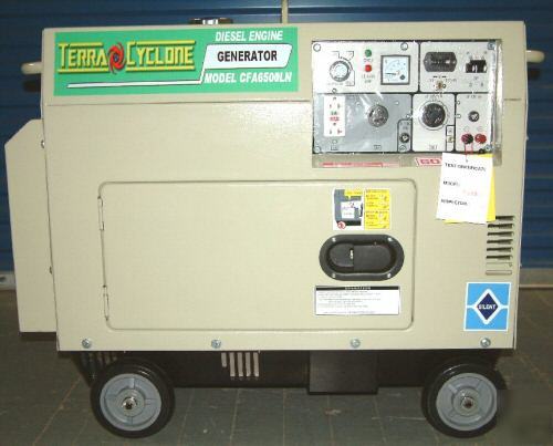 New silent diesel emergency generator, 5KW - brand 