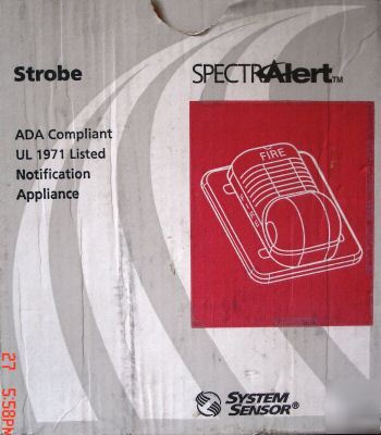 New - system sensor S2415 strobe - red wall - 15CD 24V