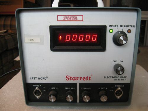 Starrett digital display with gaging heads