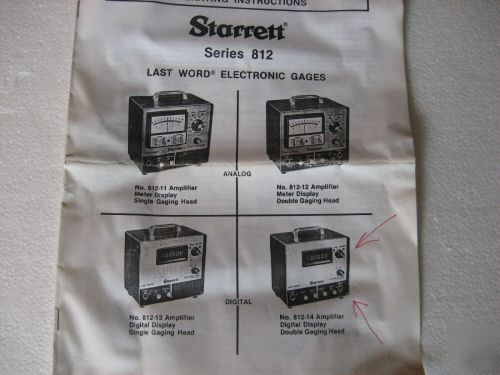 Starrett digital display with gaging heads