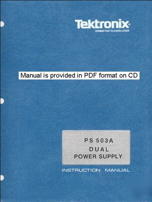 Tek tektronix PS503A ps 503A operation & service manual